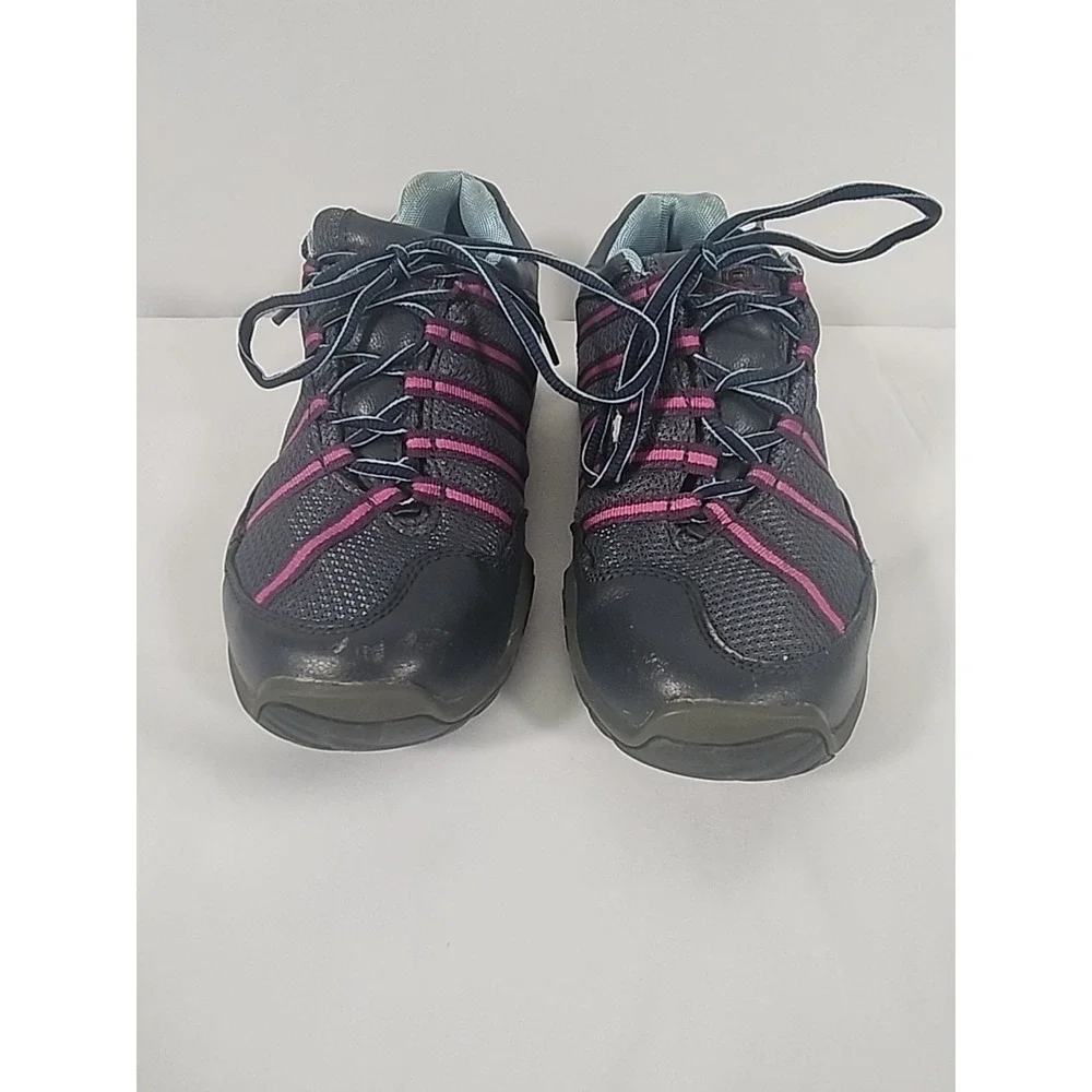 Kuru Chicane Hiking Trail Shoes‎ Navy Purple Leather Mesh Womens 8.5 200620E
